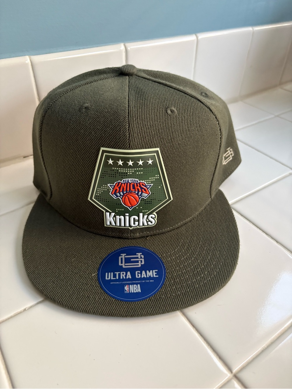 NWT New York Knicks NBA Official Ultra Game Military USA Snapback Hat/Cap